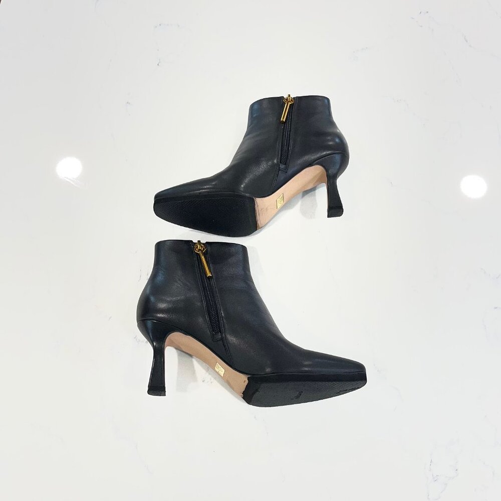 Louise et Cie Black LO-LENCI Ankle Booties with Kitten Heel Size 5.5  / 36